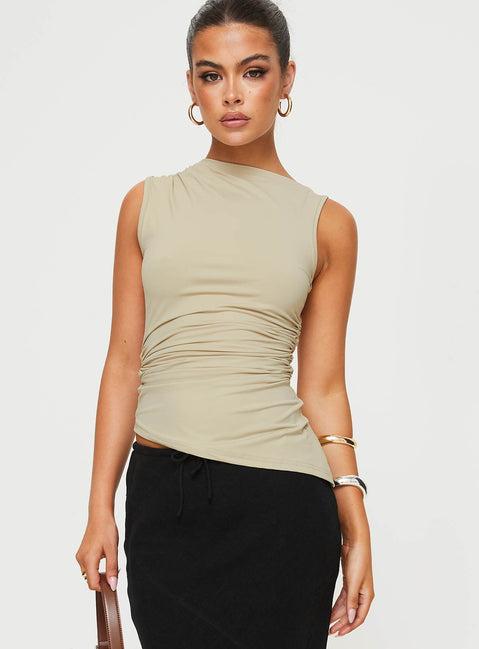 Jassie Top Beige Product Image