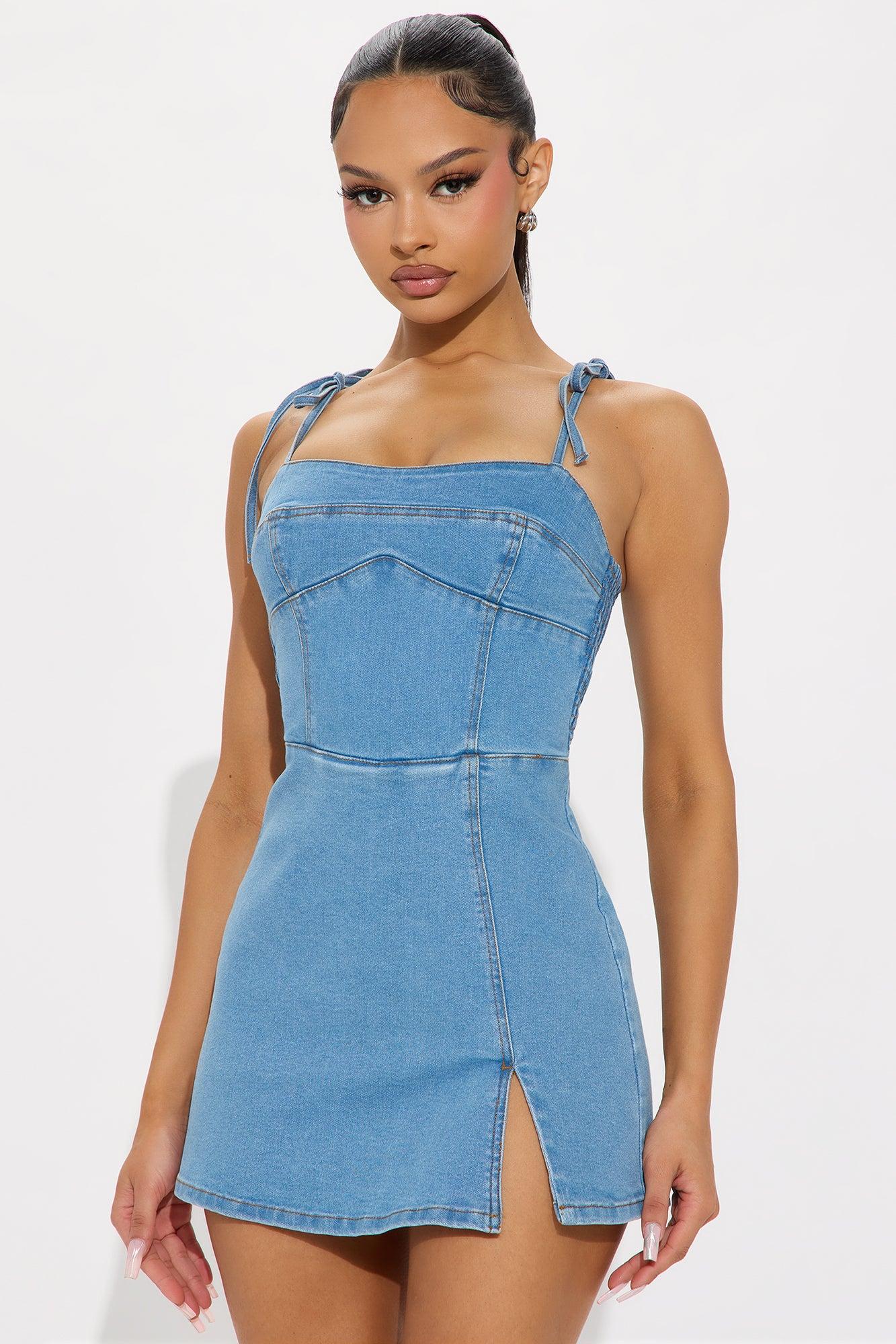 Urban Denim Romper  - Medium Wash Female Product Image