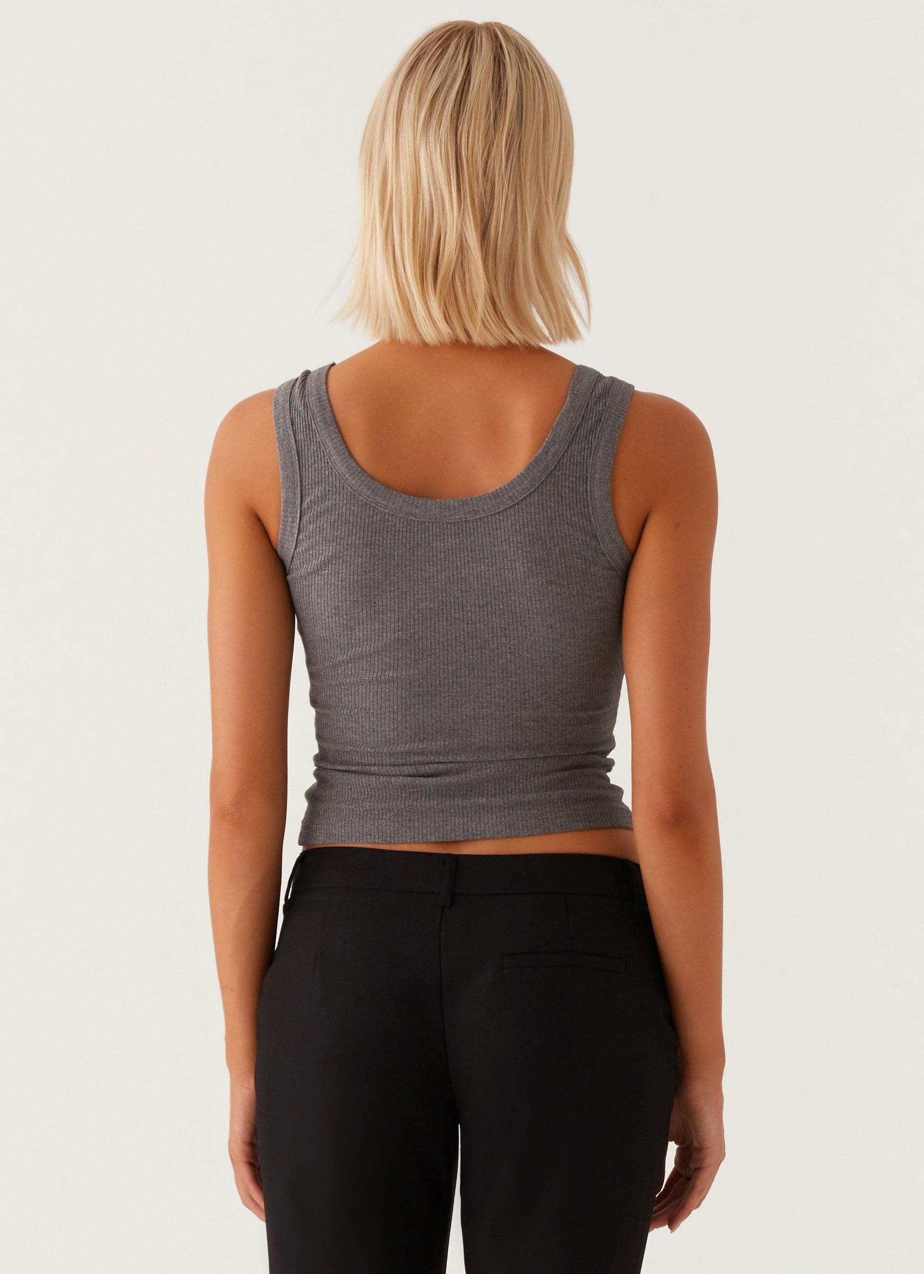 Signature Tank Top - Dark Grey Marle Product Image