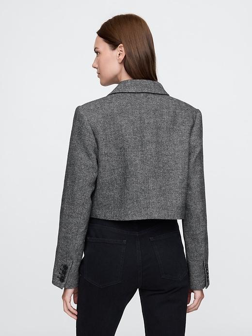 Herringbone Crop Jacket Product Image