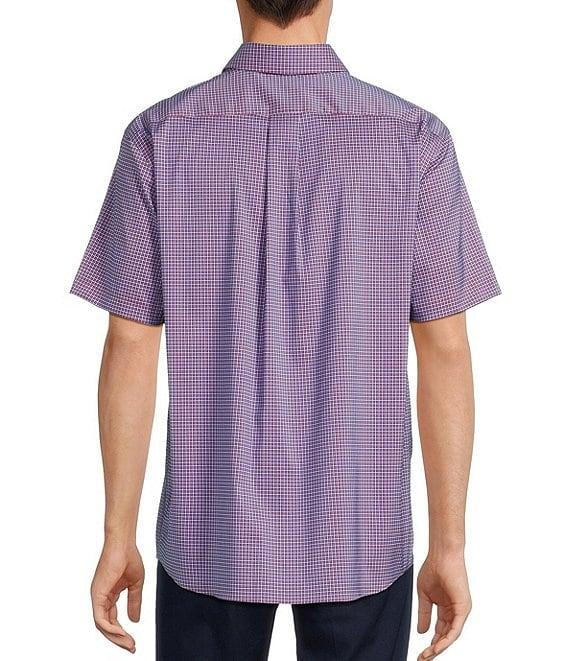 Roundtree & Yorke TravelSmart Easy Care Short Sleeve Mini Check Sport Shirt Product Image