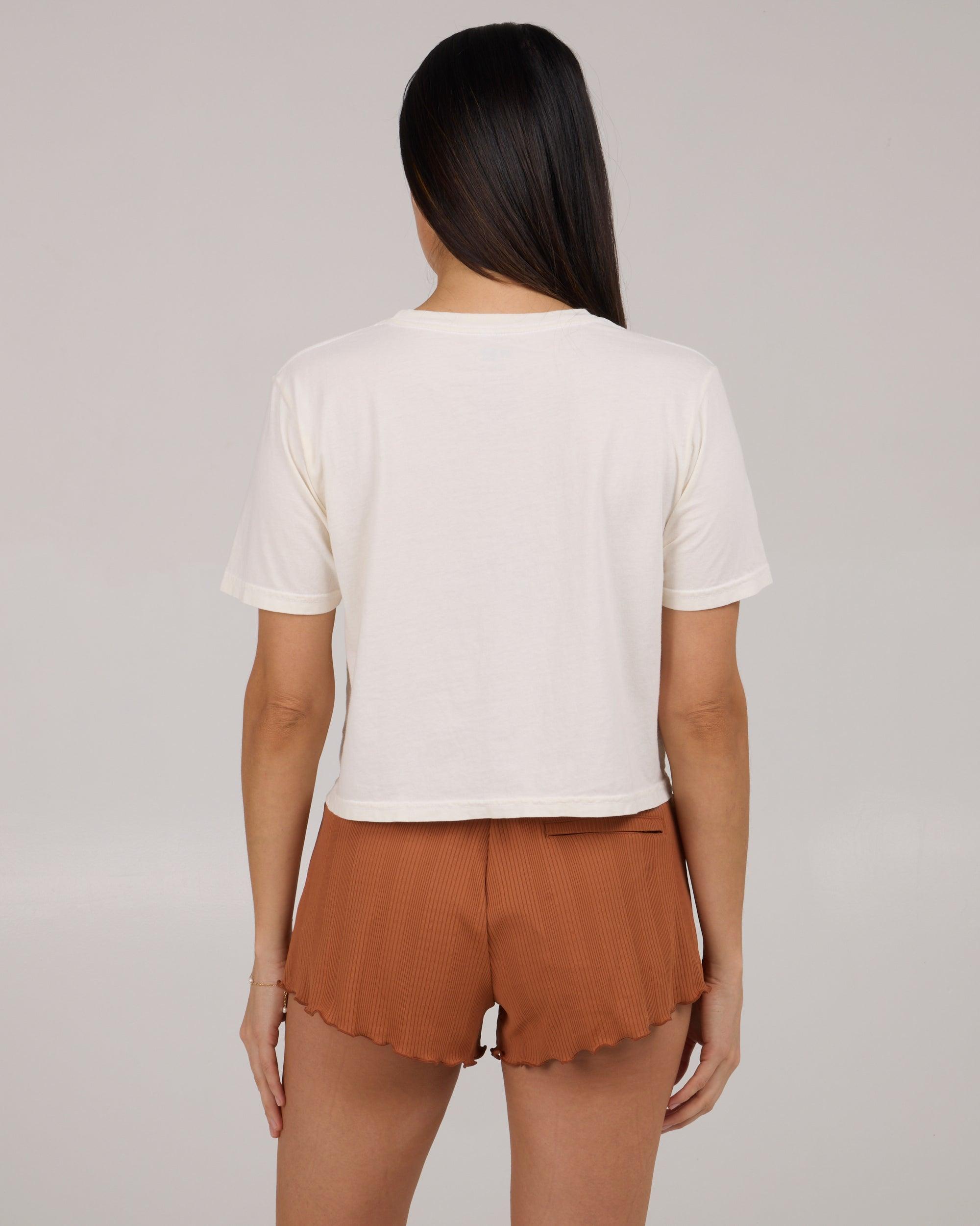 Ashore Crop Tee - Off White Female Product Image