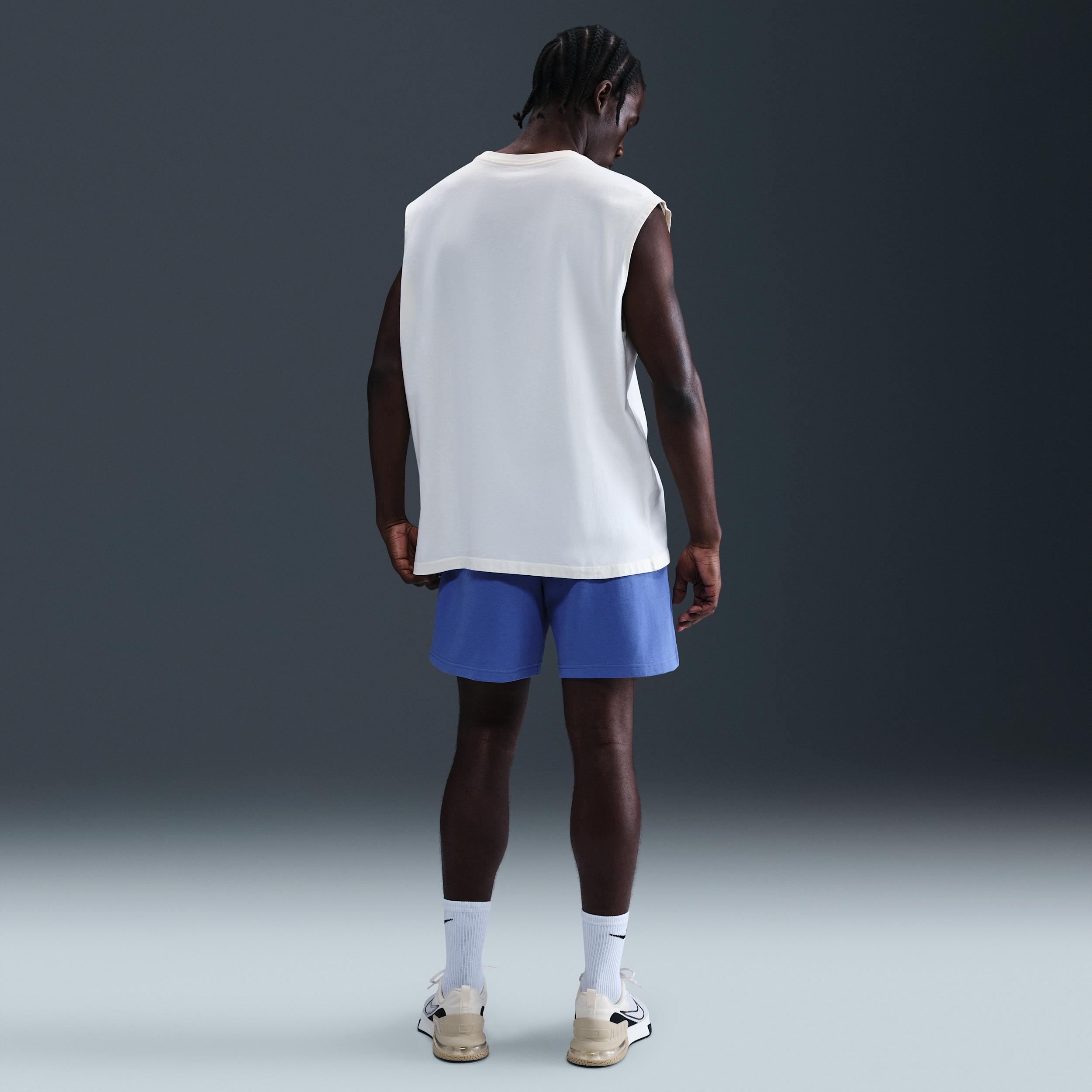 Nike Mens Primary Fleece 7 Dri-FIT Unlined Performance Shorts | FZ0961-411 Product Image