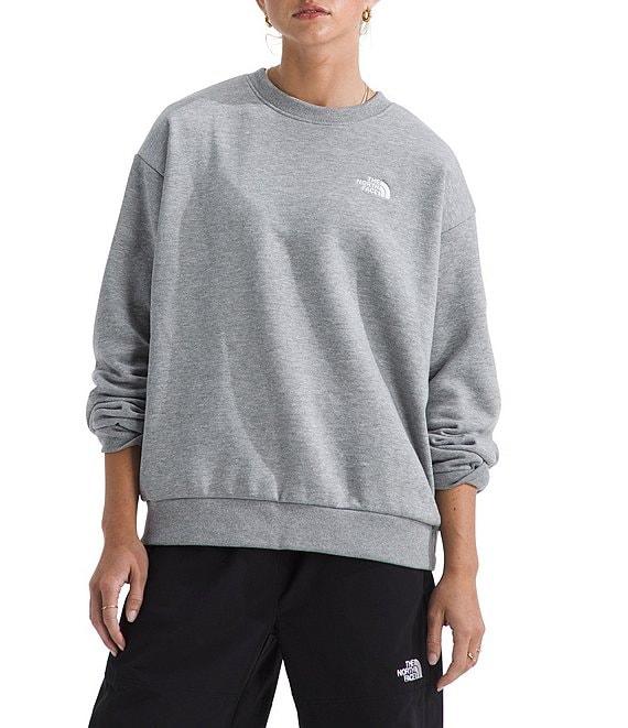The North Face Evolution Embroidered Logo Crew Neck Long Sleeve Pullover Product Image