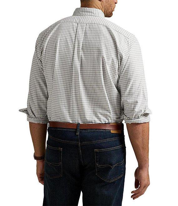 Polo Ralph Lauren Big & Tall Gingham Oxford Long Sleeve Woven Shirt Product Image