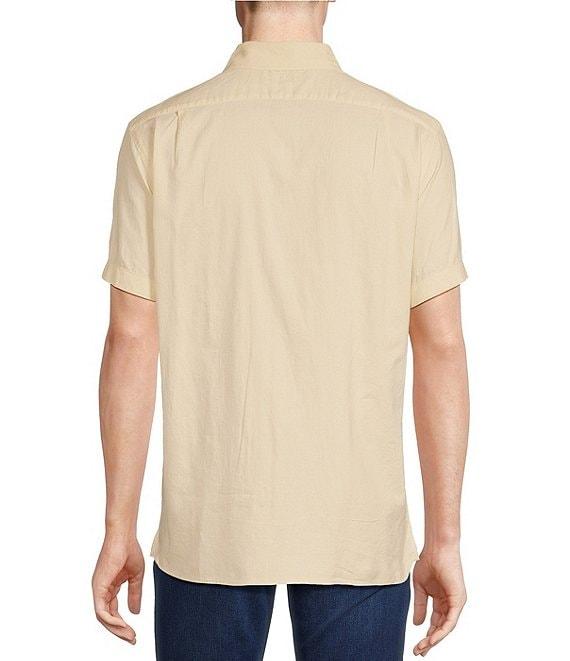 Cremieux Blue Label Solid Garment-Dyed Oxford Short Sleeve Woven Shirt Product Image