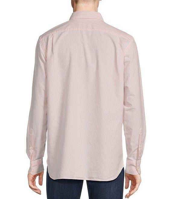 Cremieux Blue Label Classic Fit Vertical Stripe Oxford Long Sleeve Woven Shirt Product Image