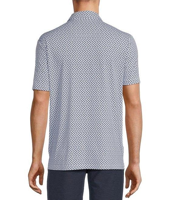 Caribbean Big & Tall Toucan Print Performance Stretch Short Sleeve Polo Shirt Product Image