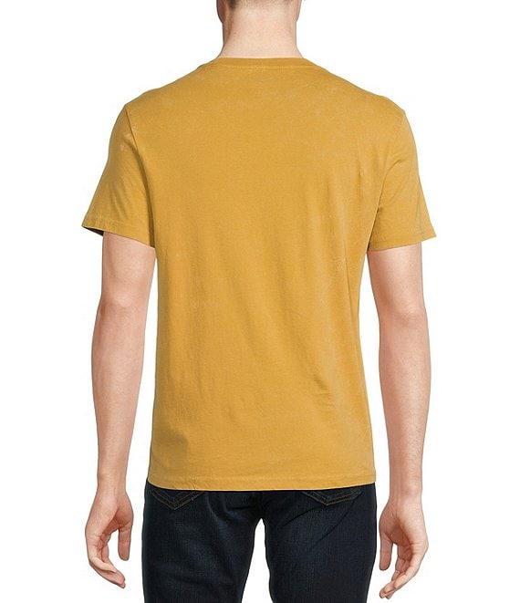 Cremiuex Premium Denim Skull Wing Graphic Short Sleeve T-Shirt Product Image