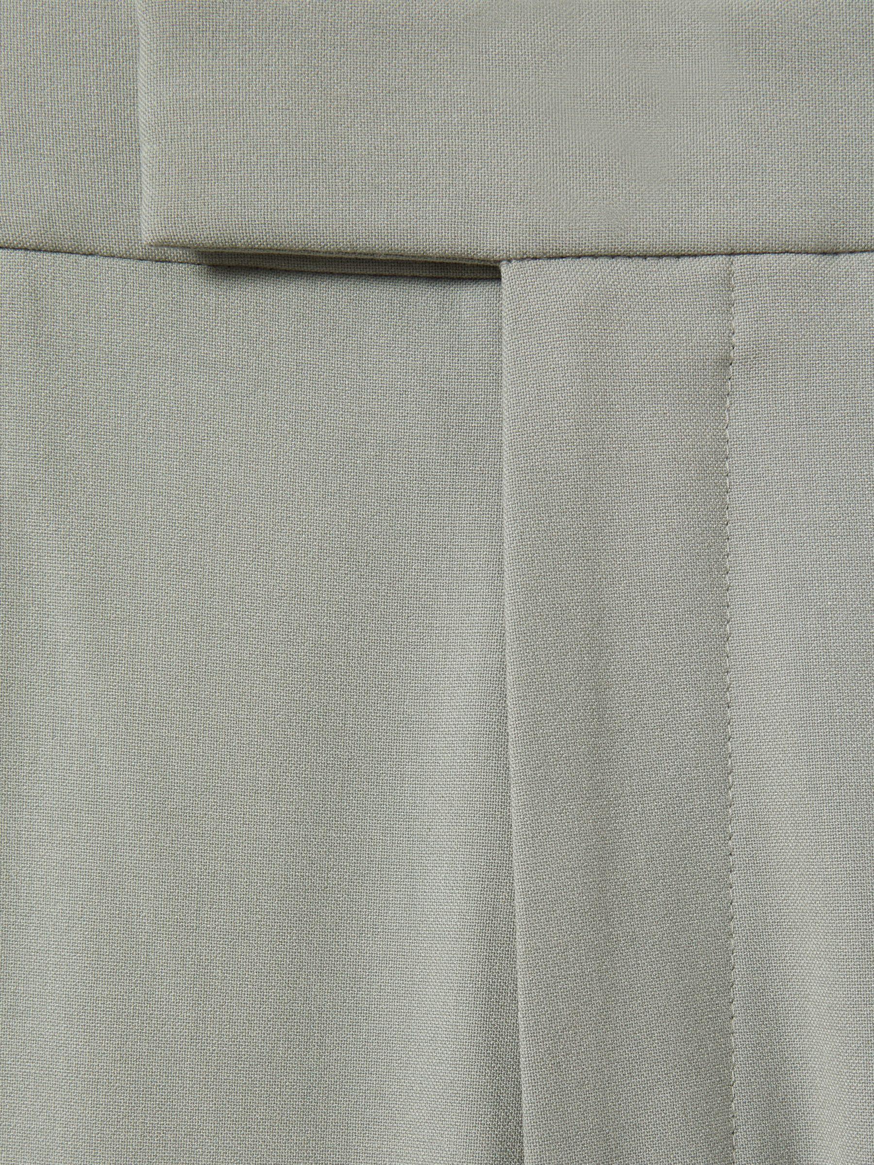 Slim-Fit Drawcord Trousers in Sage Product Image