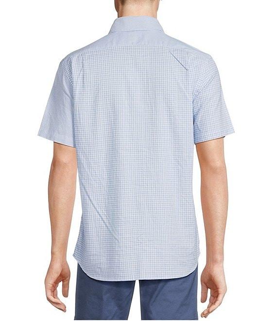 Cremieux Blue Label Patchwork Lightweight Oxford Short Sleeve Woven Shirt Product Image