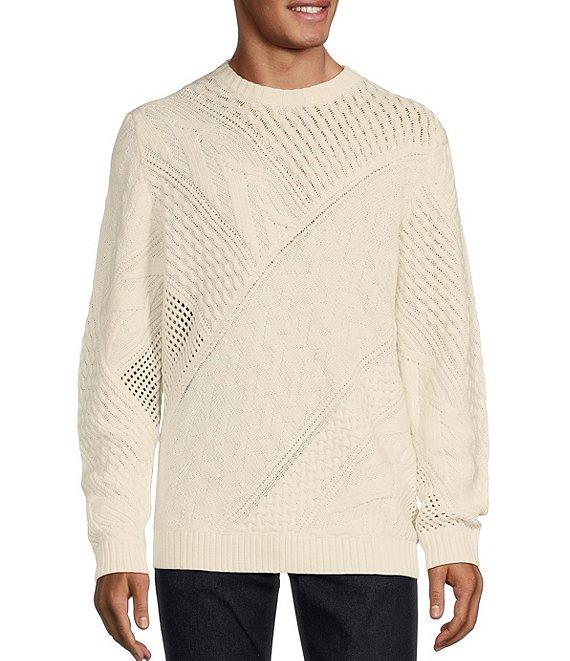 Murano Inflorescence Collection Solid Textured Sweater Product Image