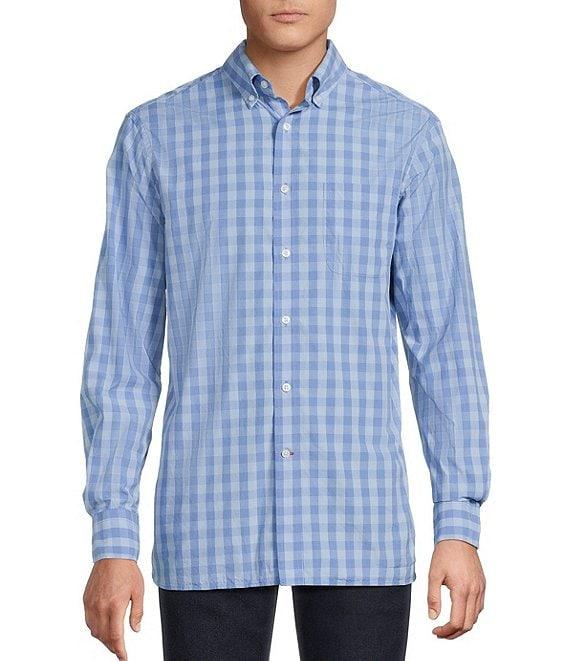 Cremieux Blue Label Tonal Gingham Poplin Long Sleeve Woven Shirt Product Image
