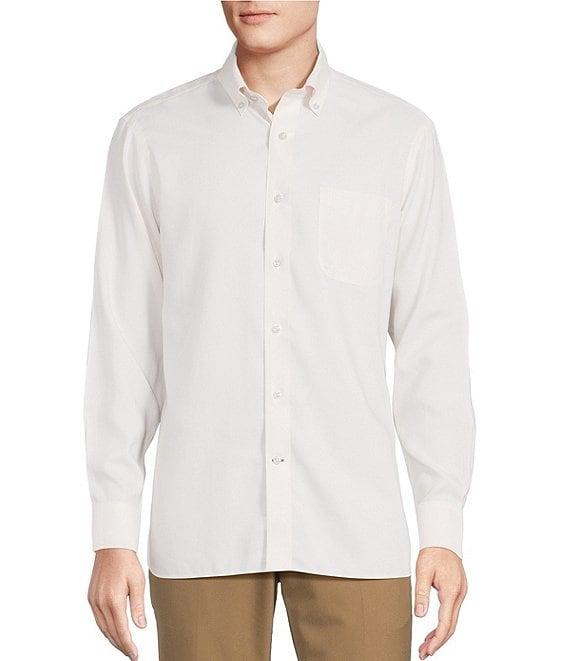 Daniel Cremieux Signature Label Non-Iron Solid Long Sleeve Woven Shirt Product Image