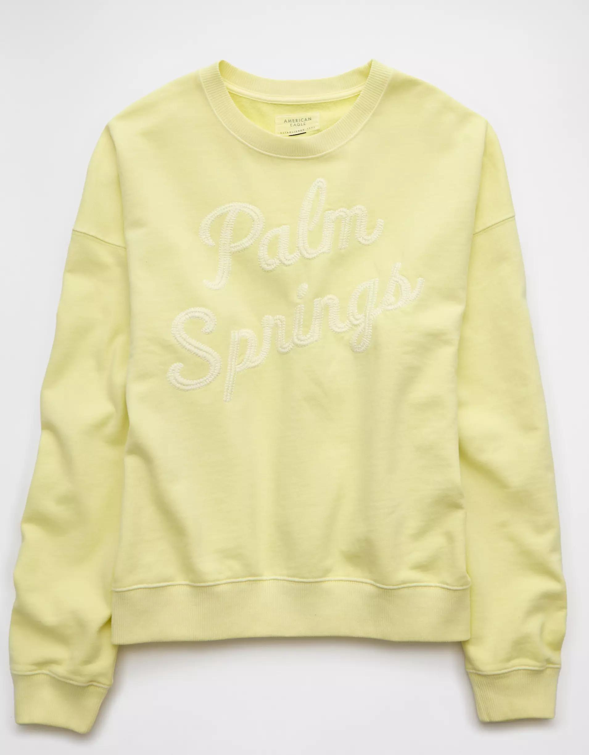 AE Relaxed Fit Destination Graphic Sweatshirt Product Image