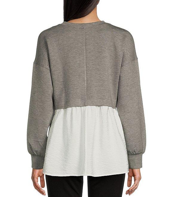 I.N. San Francisco Long Sleeve Two-fer Tunic Top Product Image