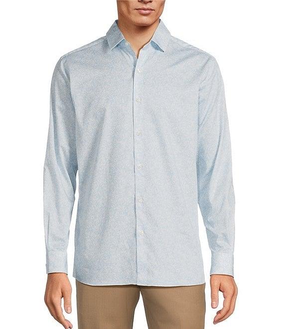 Hart Schaffner Marx The Mr. Classic Collection Long Sleeve Text Floral Coatfront Shirt Product Image