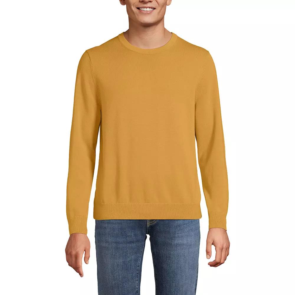 Men's Lands' End Fine Gauge Crewneck Sweater,  Product Image