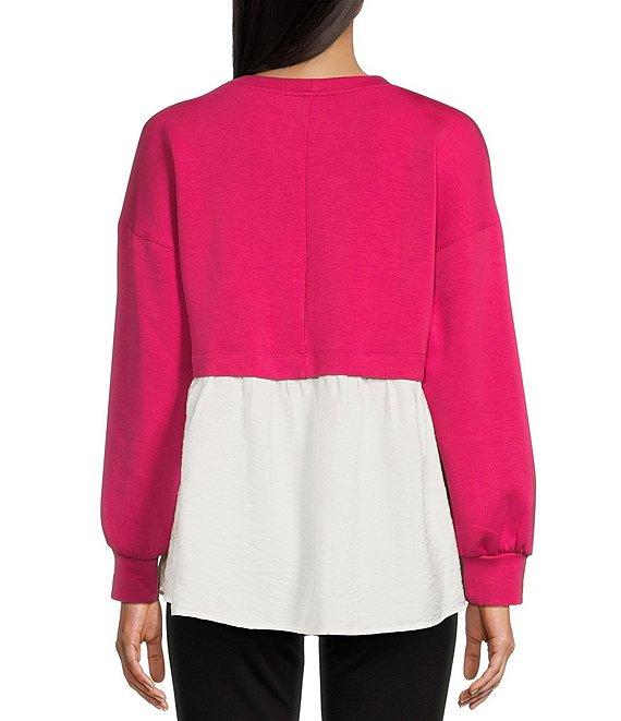 I.N. San Francisco Long Sleeve Two-fer Tunic Top Product Image