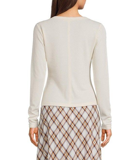 C&V Chelsea & Violet Henley Long Sleeve Top Product Image