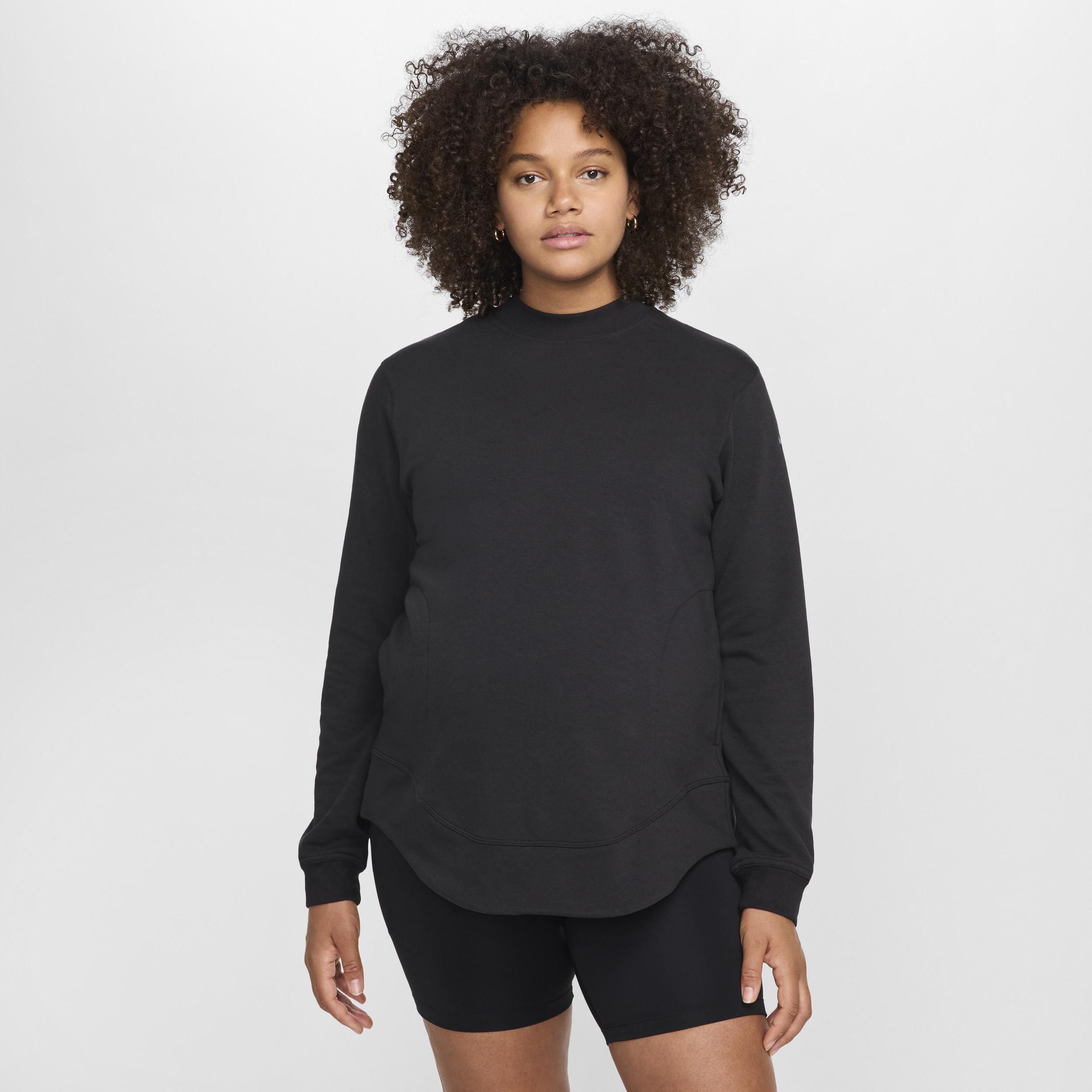 Nike Womens (M) One Reversible French Terry Pullover Top (Maternity) | FZ0452-010 Product Image