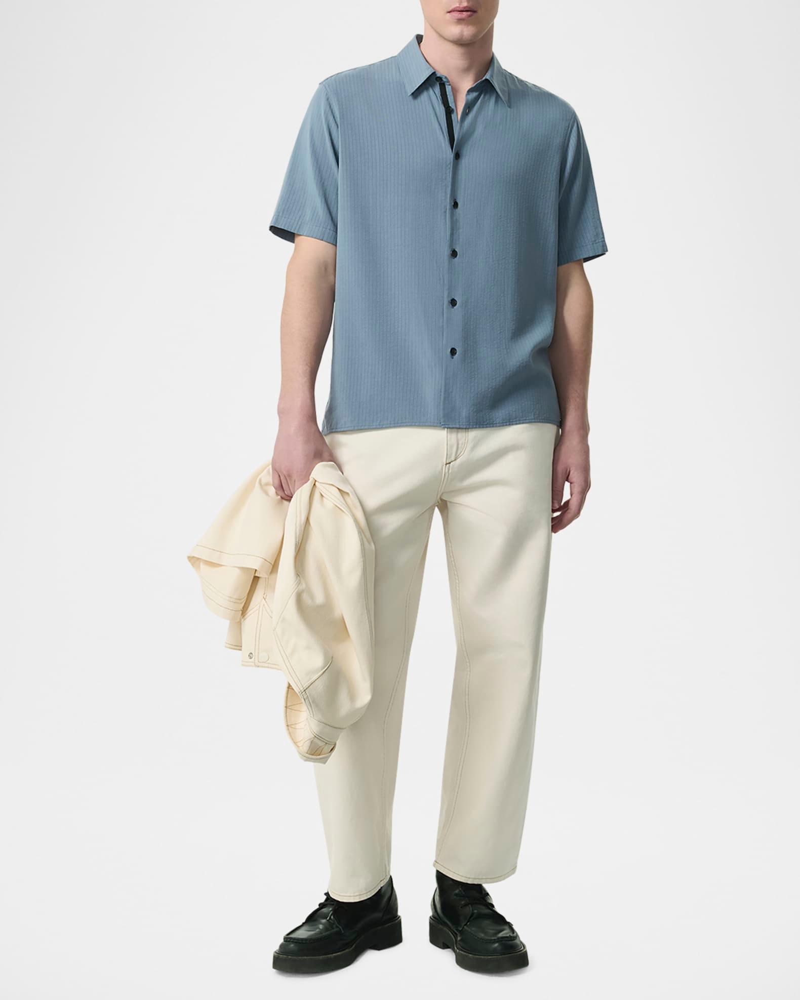 Men's Dalton Dobby Short-Sleeve Shirt Product Image