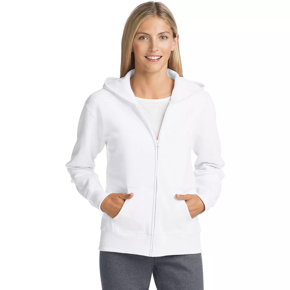 Women's Hanes® EcoSmart Full-Zip Hoodie Sweatshirt,  Product Image
