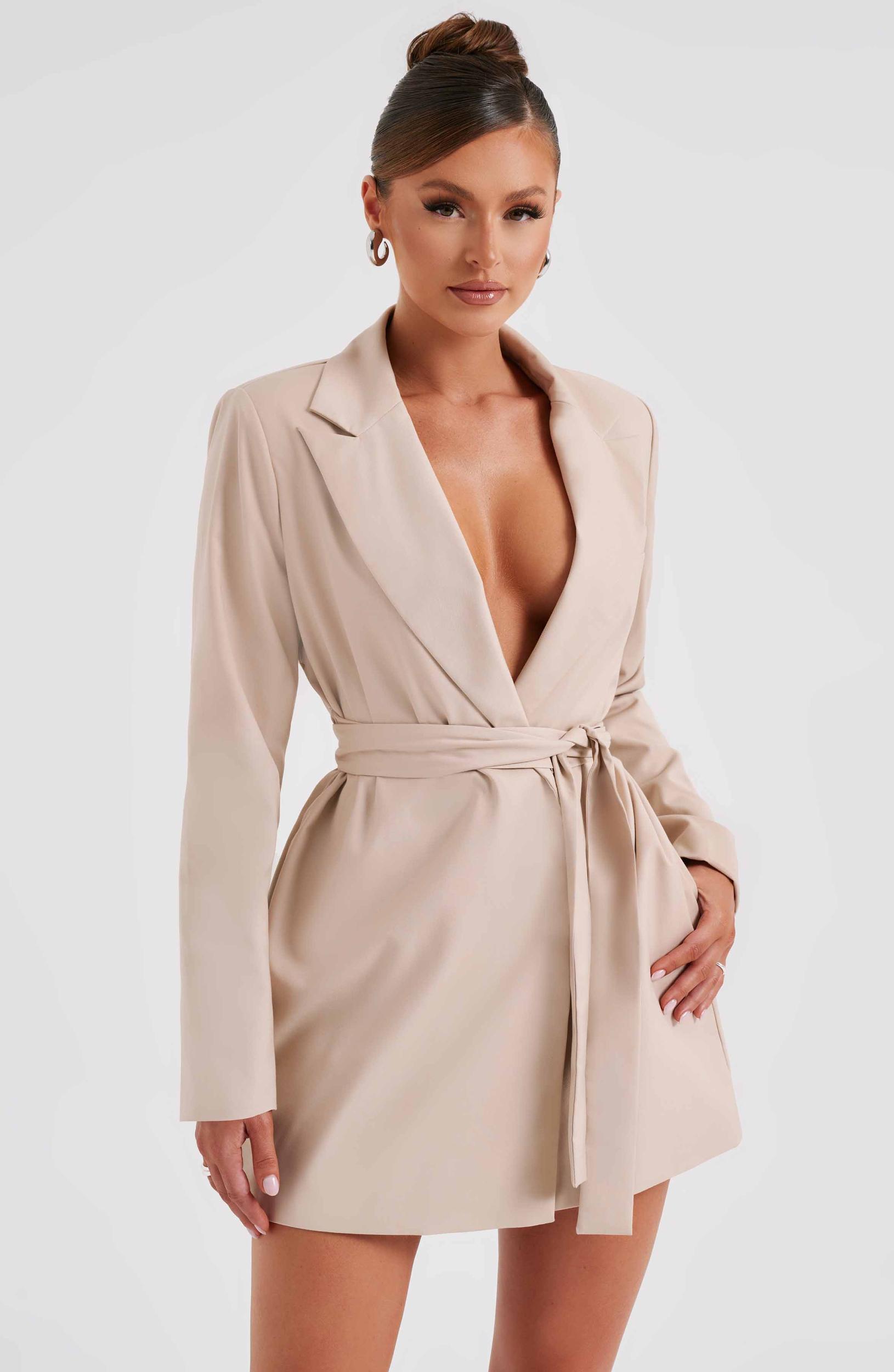 Heather Suit Dress - Beige Product Image