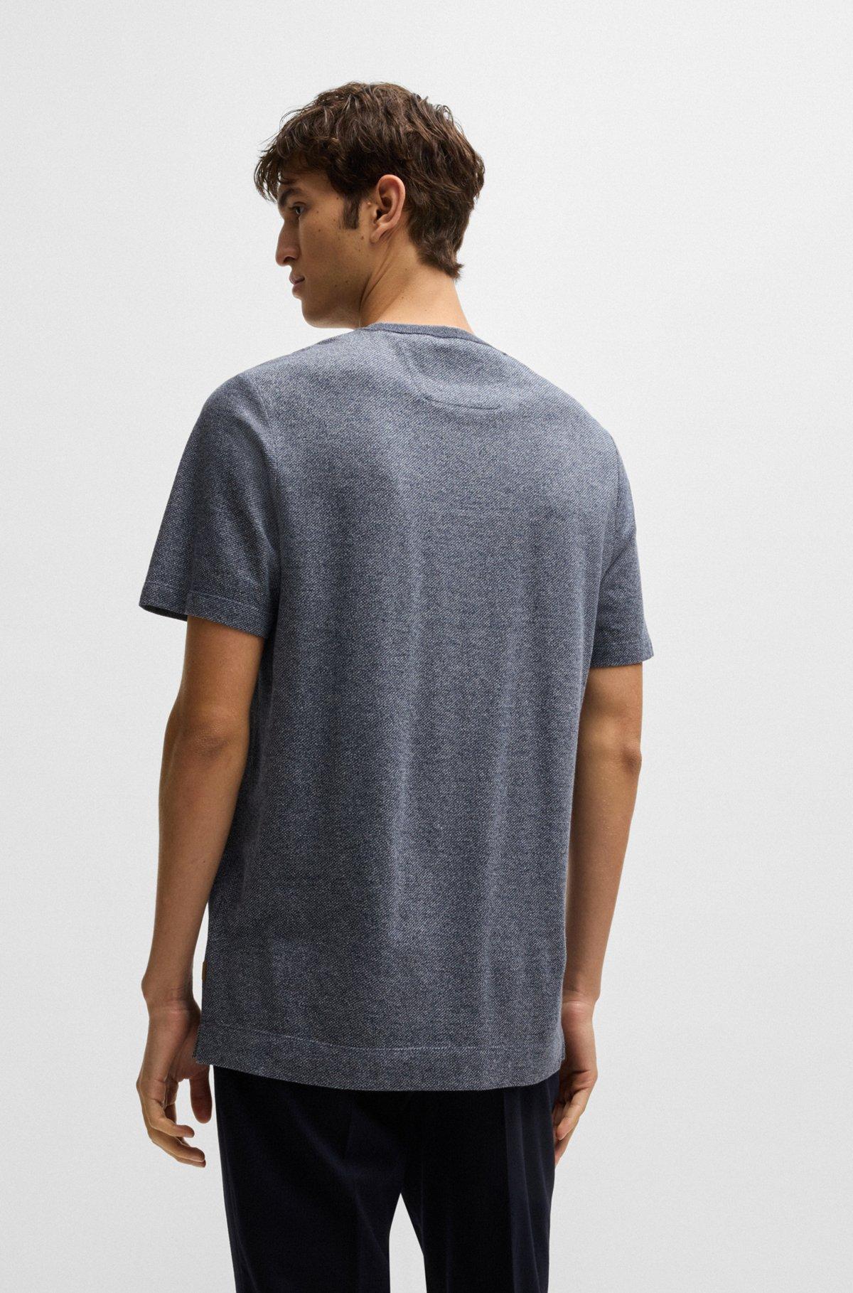 Regular-fit T-shirt in cotton and silk Product Image
