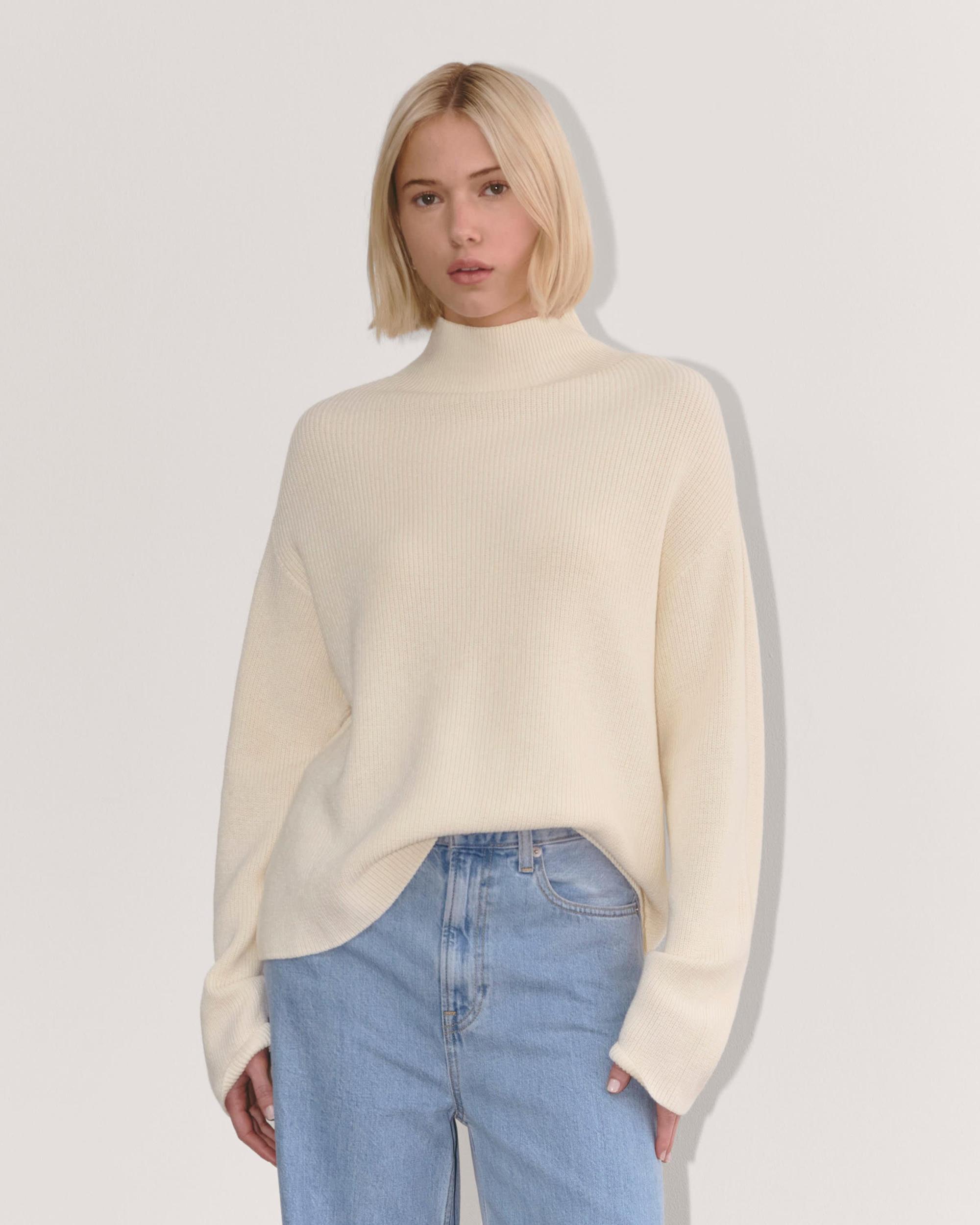 Womens Slouchy Funnel Neck in Everyday Cotton Sweater by Everlane Product Image