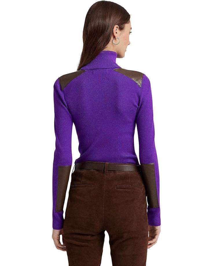 Rib-Knit Cotton-Blend Elbow-Sleeve Tee Product Image