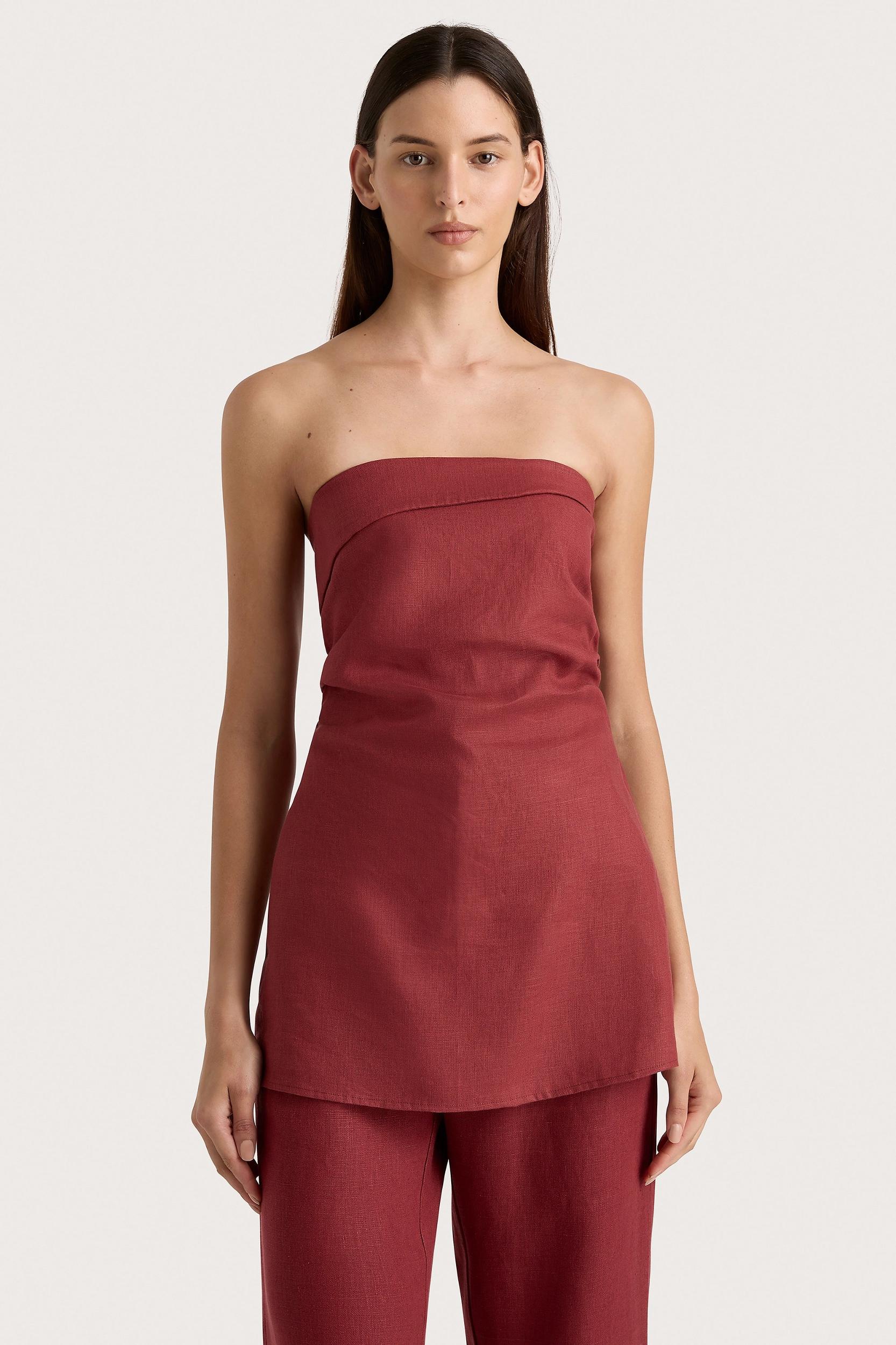 Boe Tunic Top Wine - Final Sale Product Image