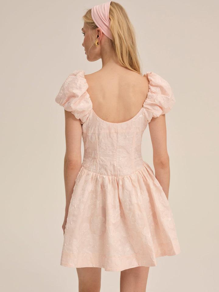 Florence Mini Dress — Peach Product Image