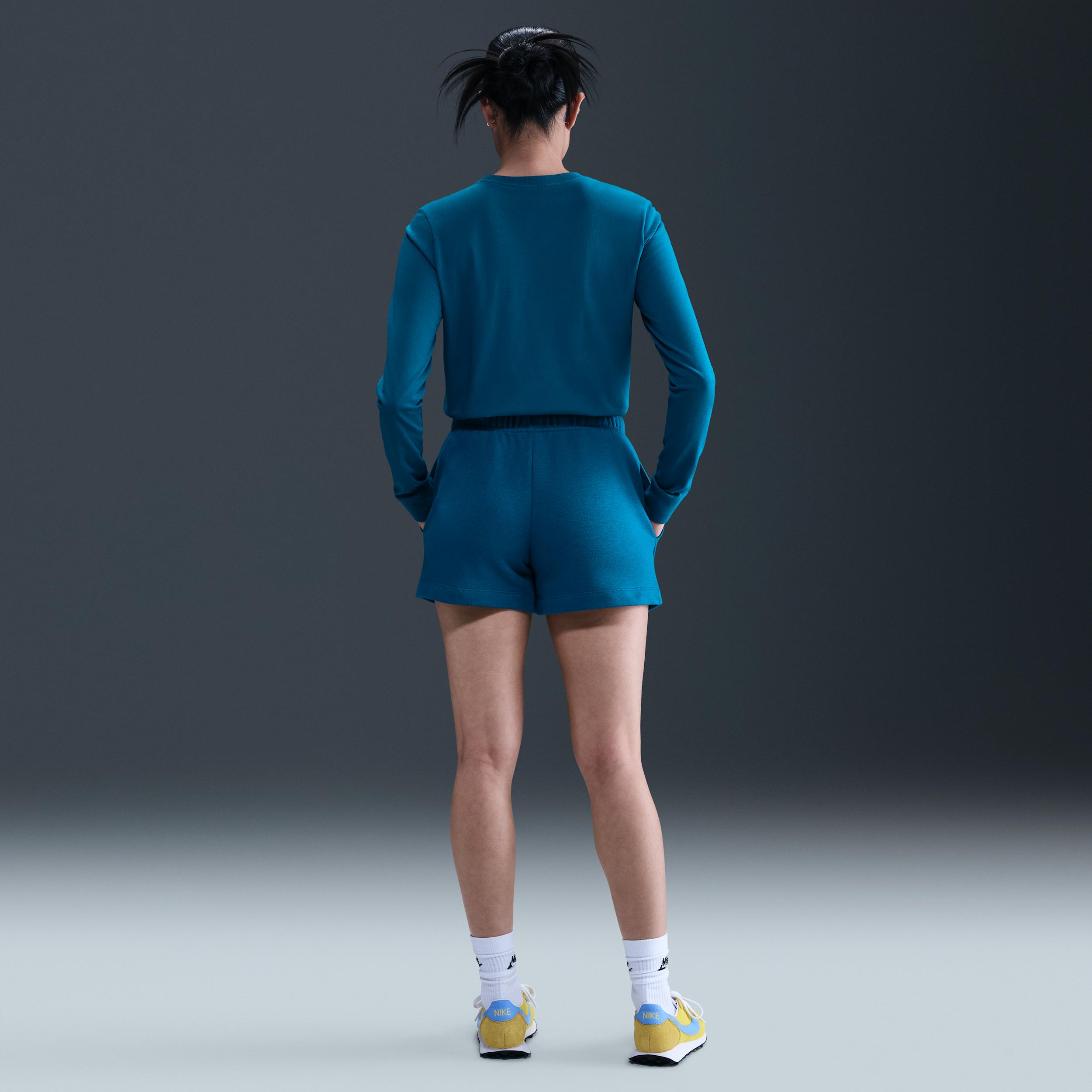 Womens Nike Sportswear Club Fleece Mid-Rise Shorts | DQ5802-301 Product Image
