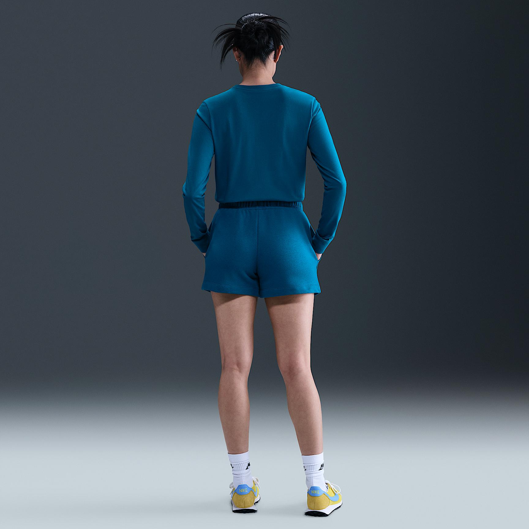 Womens Nike Sportswear Club Fleece Mid-Rise Shorts | DQ5802-301 Product Image