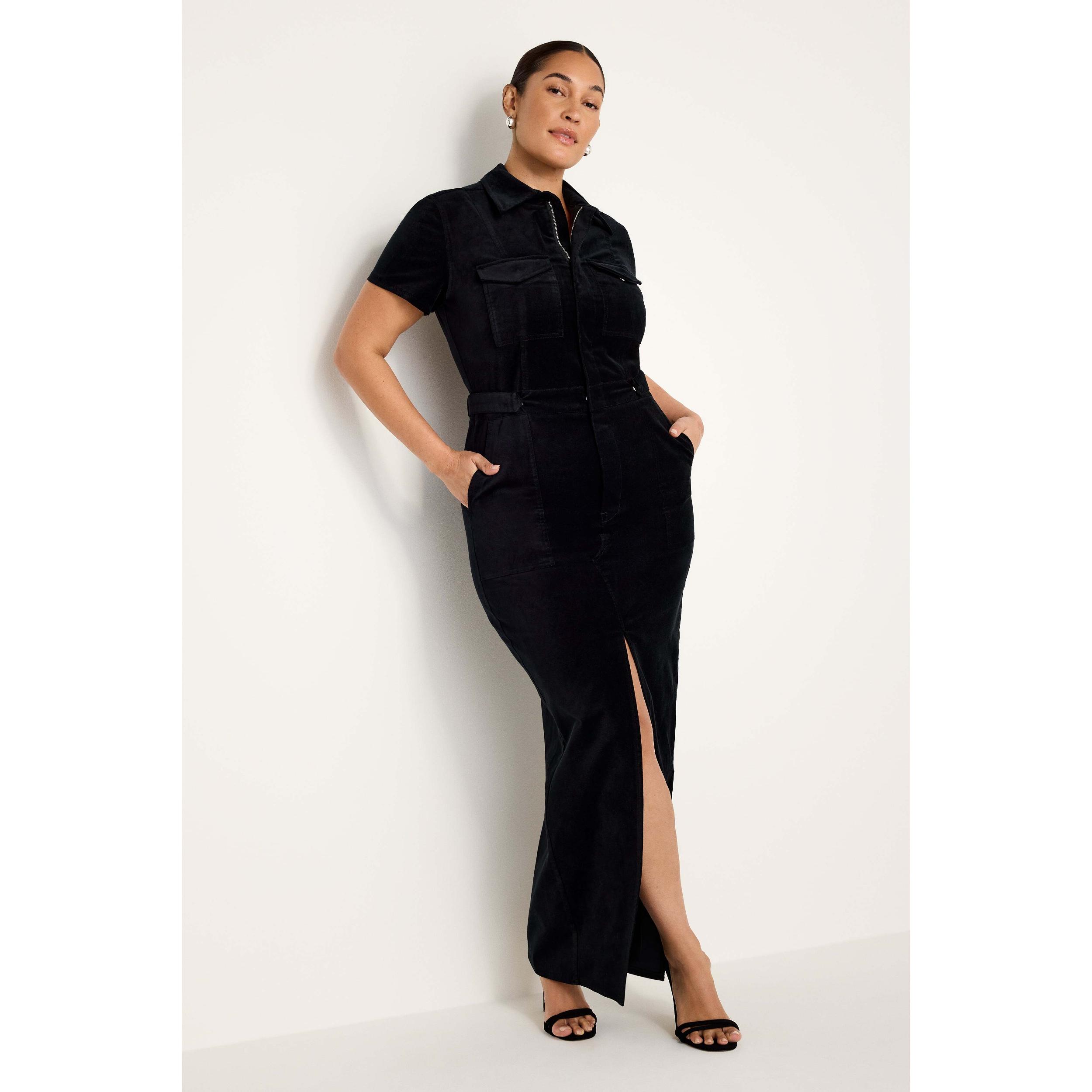 Womens Fit For Success Velvet Maxi Dress Product Image