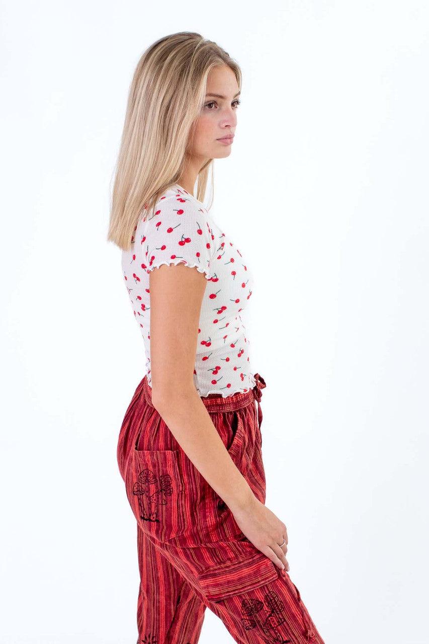 Thermal Cherry Print Tee Product Image