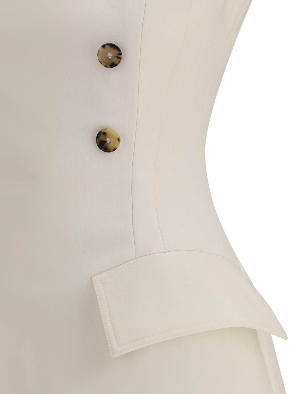 double-breasted sleeveless dress Product Image