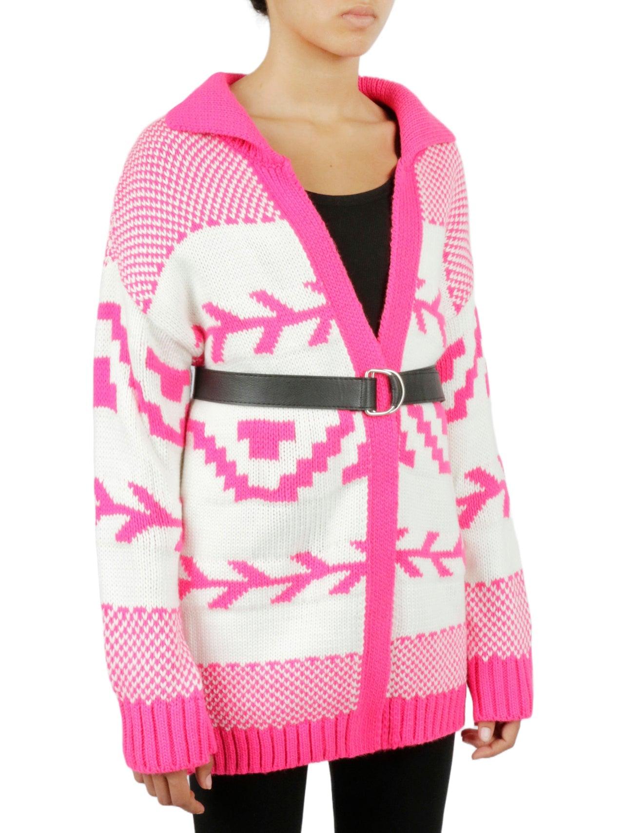 Belted Nordic Cardigan Product Image