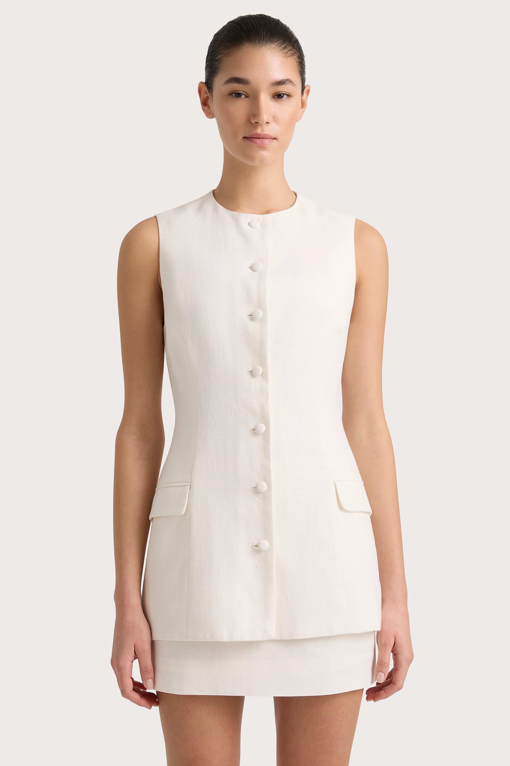 Noa Mini Dress White - Final Sale Product Image