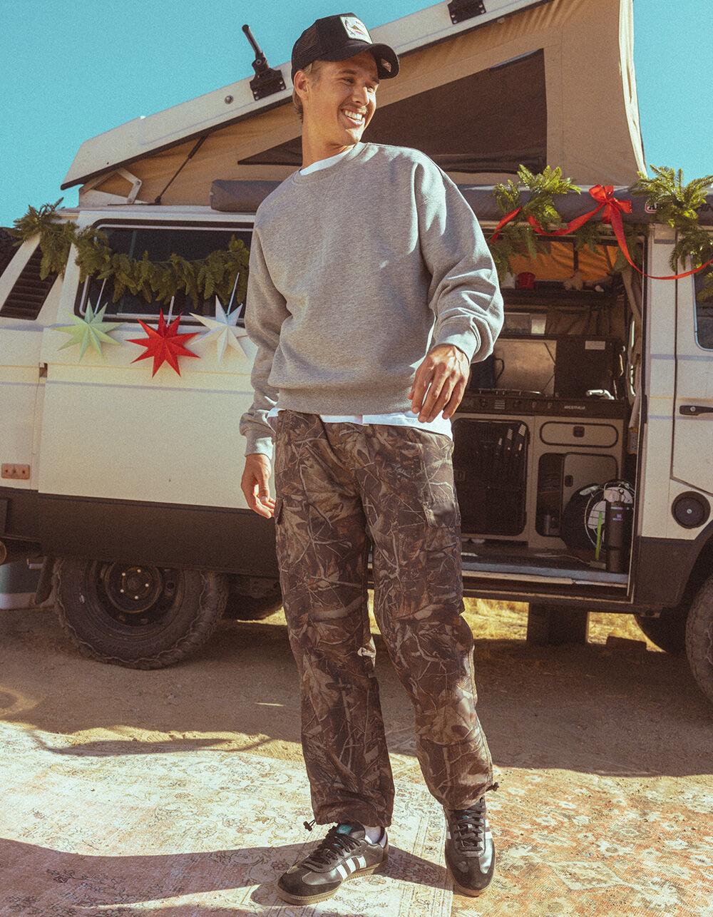 LIRA Azalea Mens Loose Fit Nylon Cargo Pants - CAMO Product Image