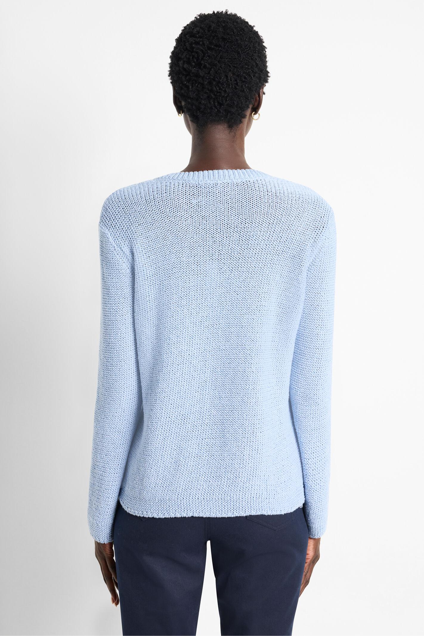 Crimpy Cord Sweater - Powder Blue Product Image