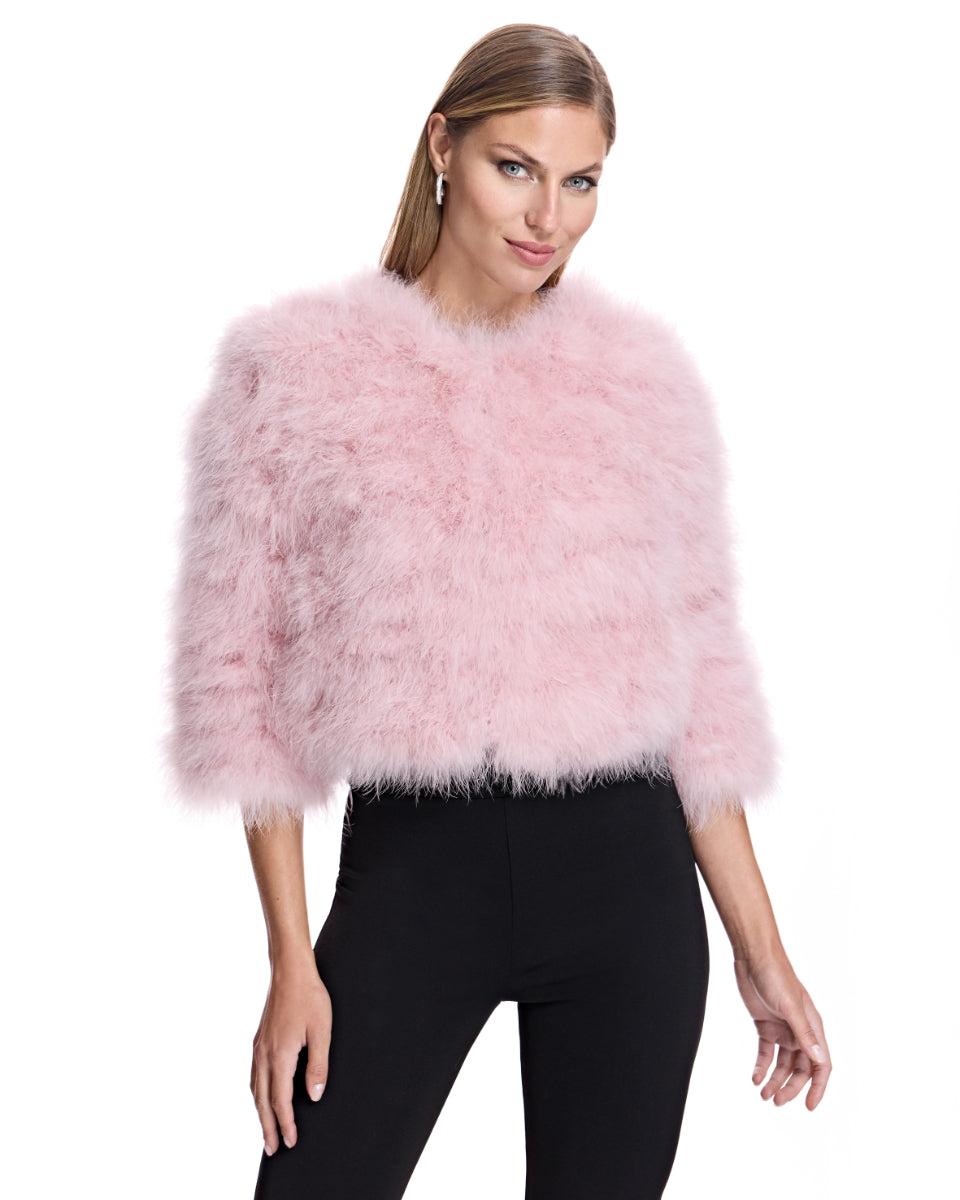 Cropped Feather Bolero Product Image
