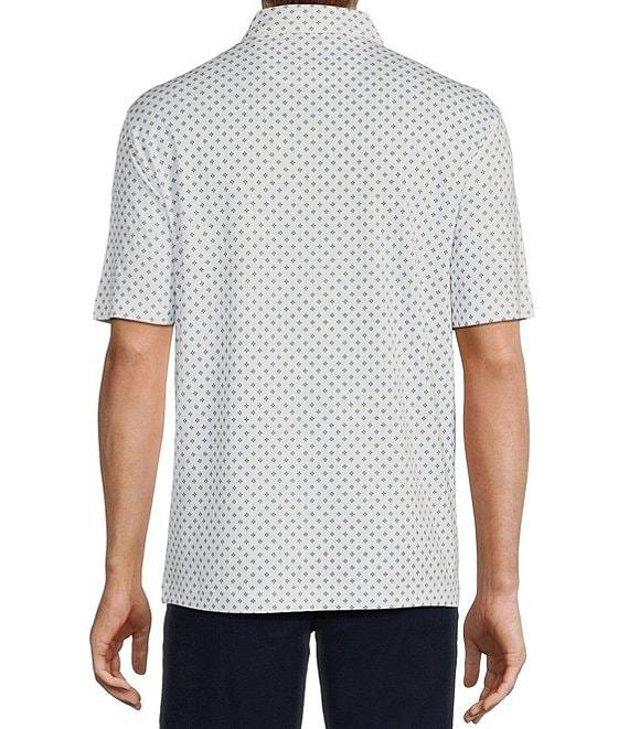 Roundtree & Yorke TravelSmart Short Sleeve Geo Printed Polo Shirt Product Image