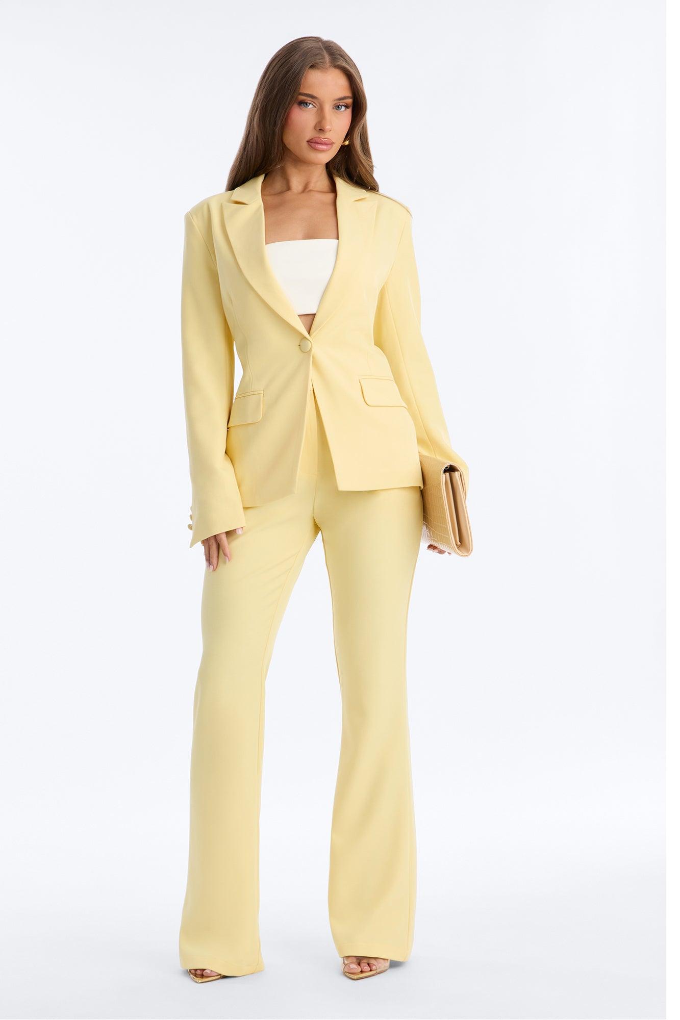 Breaking Even Blazer - Butter Yellow Female Product Image