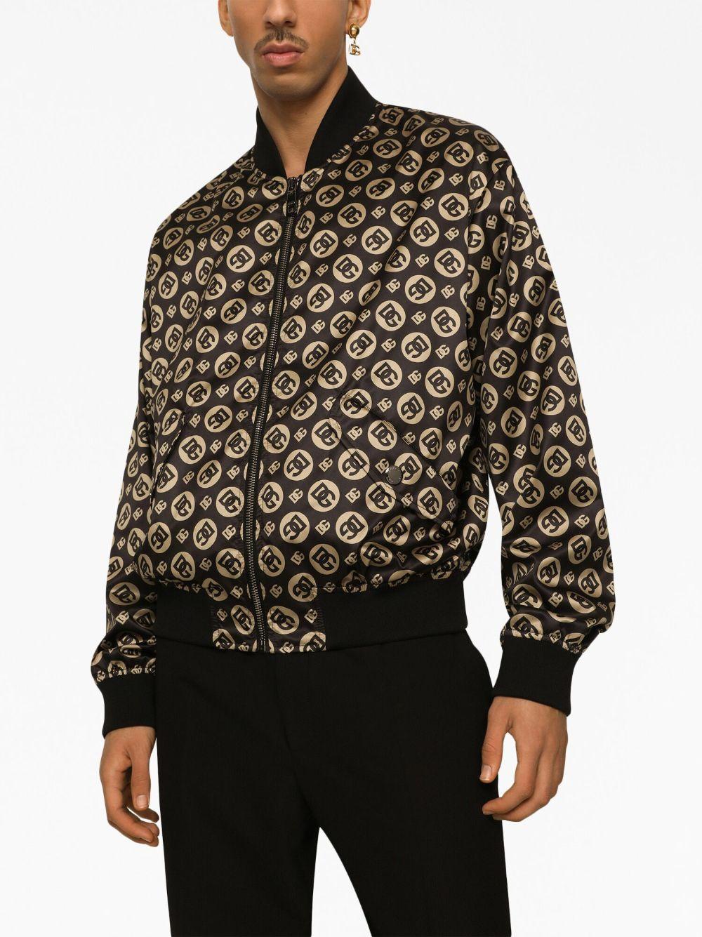 logo-print bomber jacket Product Image