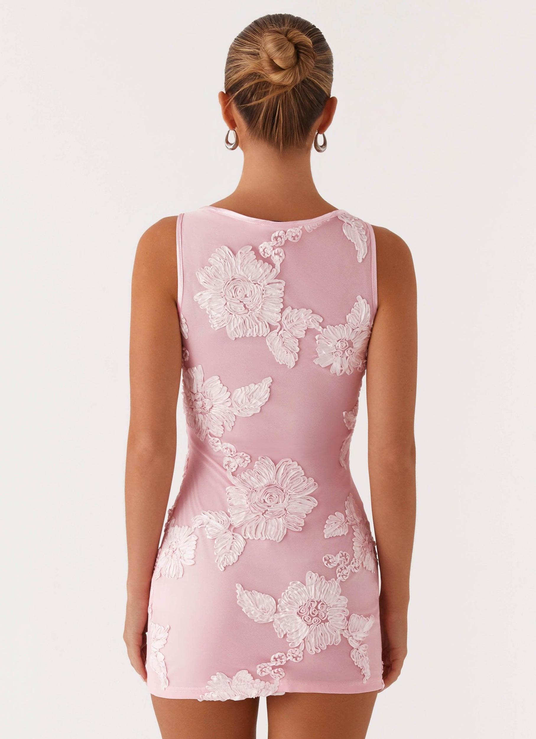 Portia Mini Dress - Pink Product Image