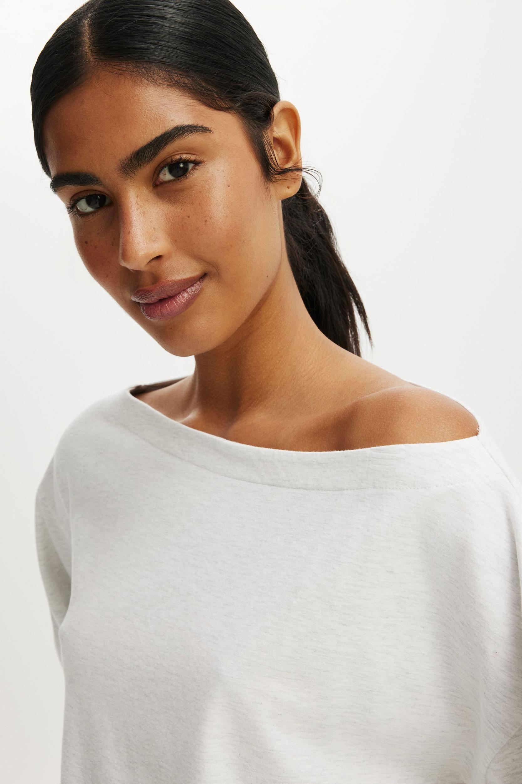 Dreamy Soft Boat Neck Long Sleeve Product Image