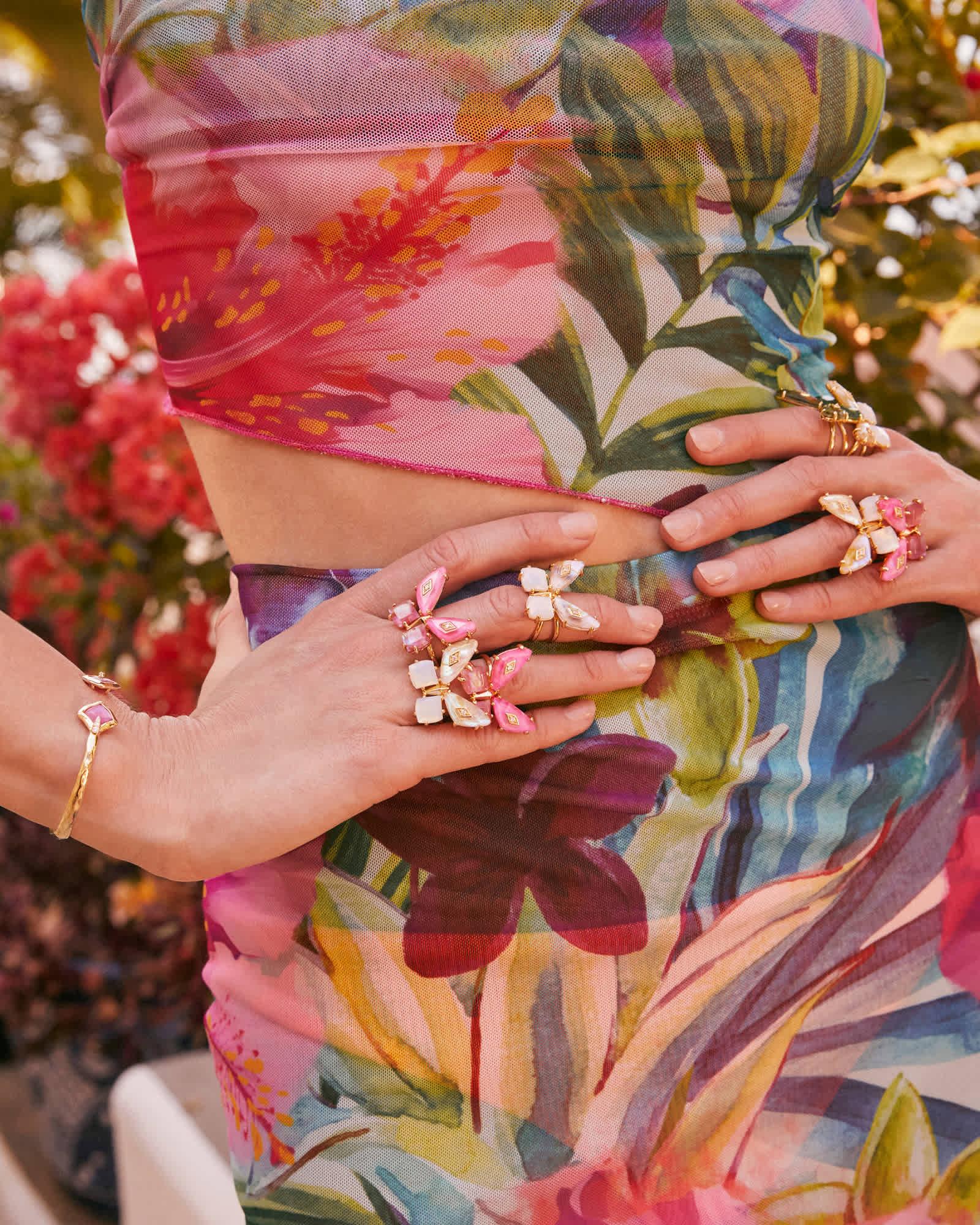 Bianca Butterfly Gold Cocktail Ring Product Image