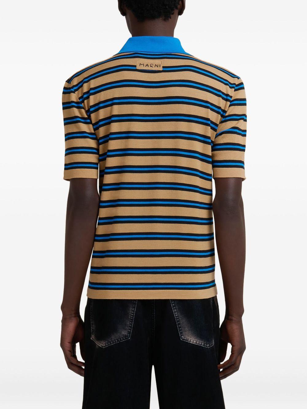 striped polo shirt Product Image